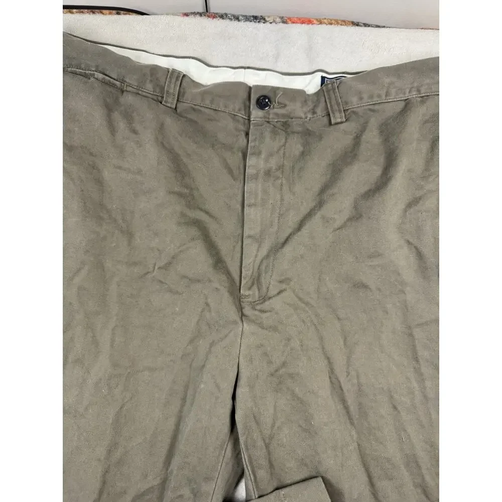 Polo Ralph Lauren Prospect Pants Mens Olive Khaki 100% Cotton Chino 38/30